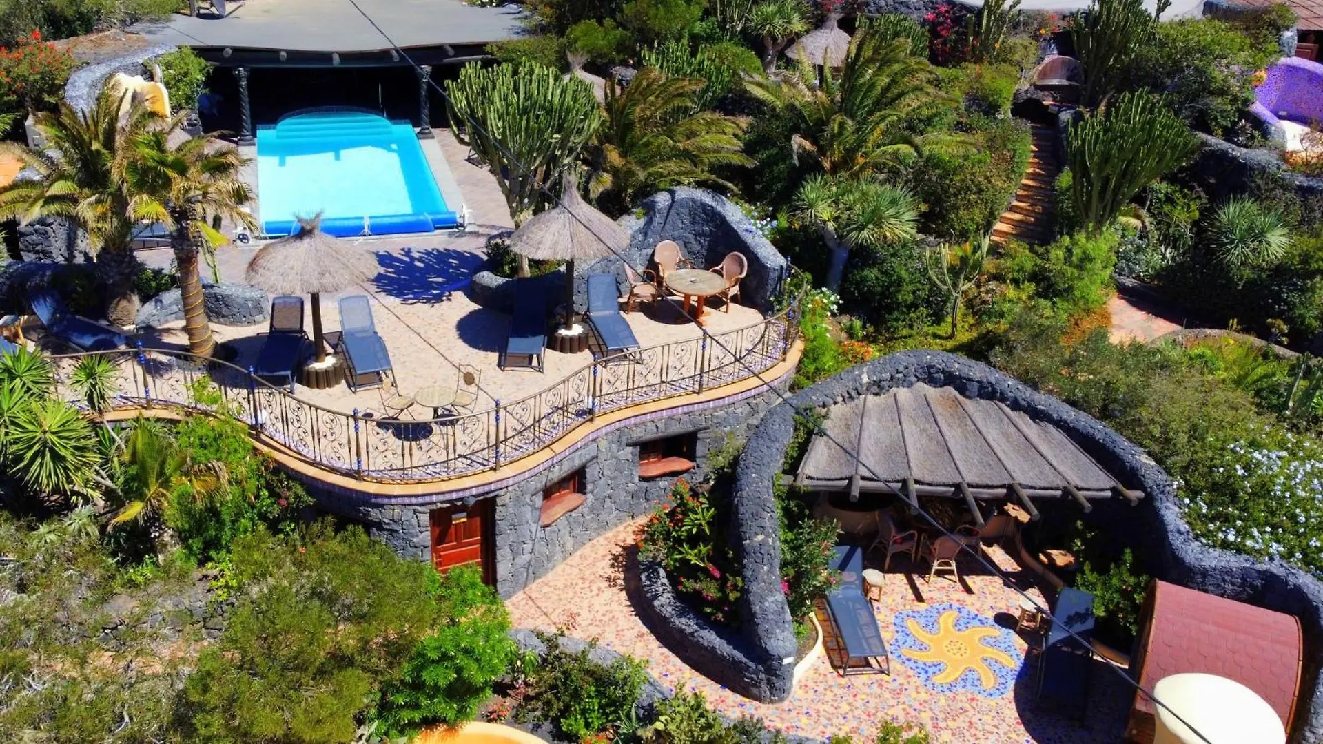 Holiday home Concha - Sonnenbett, Sauna, Traumhafter Meerblick, Beheizter Pool, Billiard, Tischtennis La Asomada